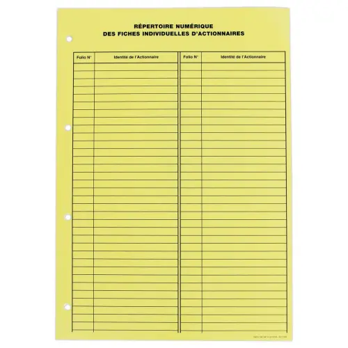 Jeu d'intercalaires num&eacute;riques pour classeur comptabilit&eacute; actions photo du produit
