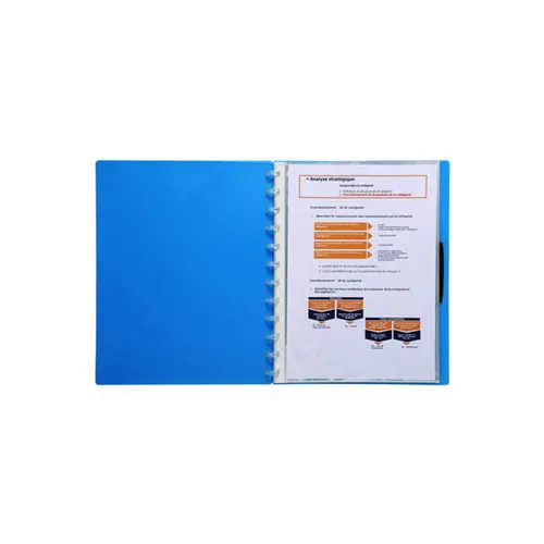 Recharge de 20 pochettes pour prot&egrave;ge-documents &agrave; anneaux d&eacute;tachables en polypropyl&egrave;ne - A4 - Cristal translucide - EXACOMPTA photo du produit