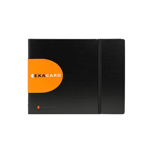 Porte cartes de visite Exacard à pochettes détachables 240 cartes Exactive® - 20x25cm - Noir - EXACOMPTA photo du produit