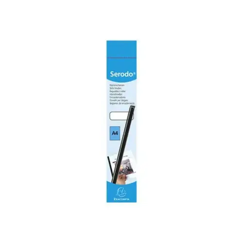 Boite de 25 baguettes &agrave; relier 3mm capacit&eacute; 30 feuilles A4 - Cristal - EXACOMPTA photo du produit