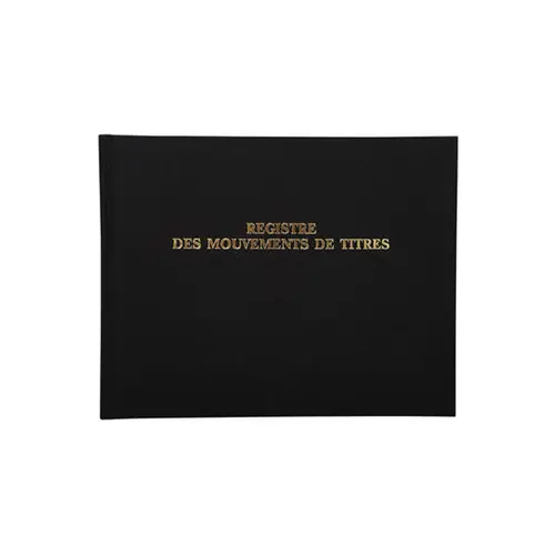 Registre 24x32cm - Mouvements de titres 100 pages - EXACOMPTA photo du produit