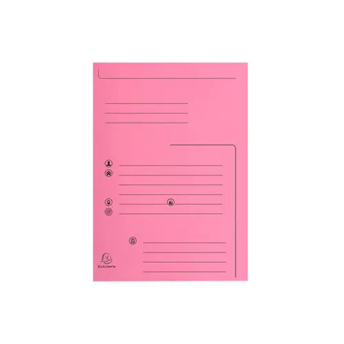 Paquet de 25 chemises 2 rabats SUPER 210 Contact - 24x32cm - Rose - EXACOMPTA photo du produit