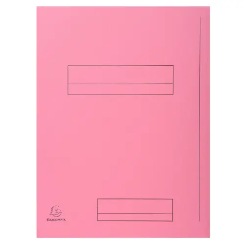 Paquet de 50 chemises imprim&eacute;es 2 rabats SUPER 210 - 24x32cm - Rose - EXACOMPTA photo du produit
