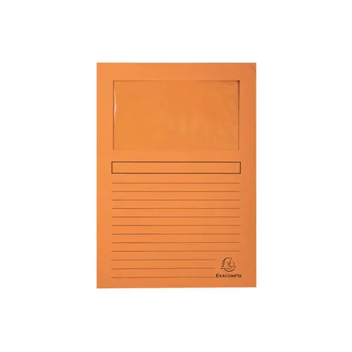Paquet de 25 chemises à fenêtre Forever® 120g/m² - 22x31cm - Orange - EXACOMPTA photo du produit