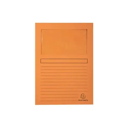 Paquet de 25 chemises &agrave; fen&ecirc;tre Forever&reg; 120g/m&sup2; - 22x31cm - Orange - EXACOMPTA photo du produit