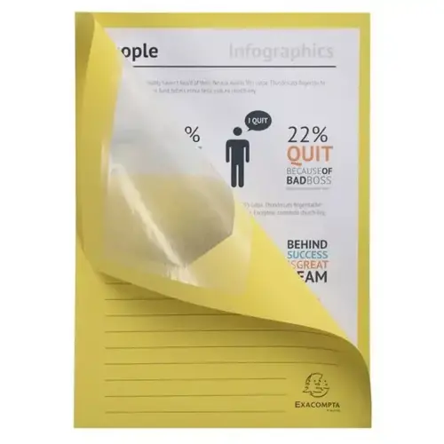 Paquet de 25 chemises à fenêtre Forever® 120g/m² - 22x31cm - Jaune - EXACOMPTA photo du produit