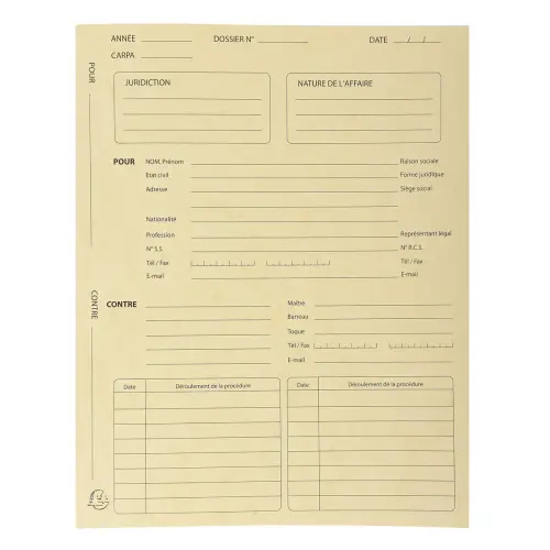 Paquet de 25 dossiers de procédure carte lustrée 25x32cm - Couleurs assorties - EXACOMPTA photo du produit