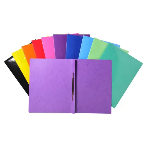 Chemise &agrave; lamelle carte lustr&eacute;e pellicul&eacute;e 355gm&sup2; Iderama - A4 - Couleurs assorties - EXACOMPTA photo du produit