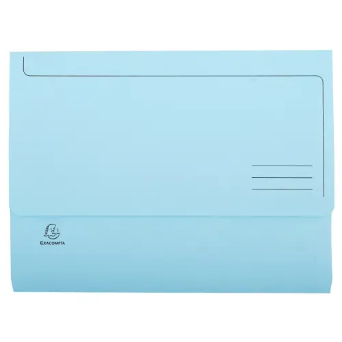 Paquet de 50 chemises poche SUPER 210 - 24,5x32,5cm - Bleu clair - EXACOMPTA photo du produit
