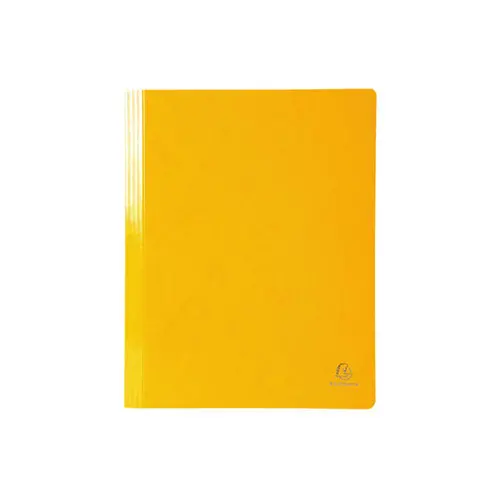 Chemise à lamelle carte lustrée pelliculée 355gm² Iderama - A4 - Jaune - EXACOMPTA photo du produit