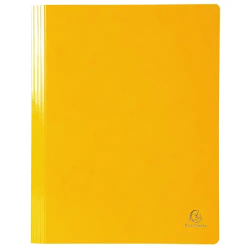 Chemise &agrave; lamelle carte lustr&eacute;e pellicul&eacute;e 355gm&sup2; Iderama - A4 - Jaune - EXACOMPTA photo du produit