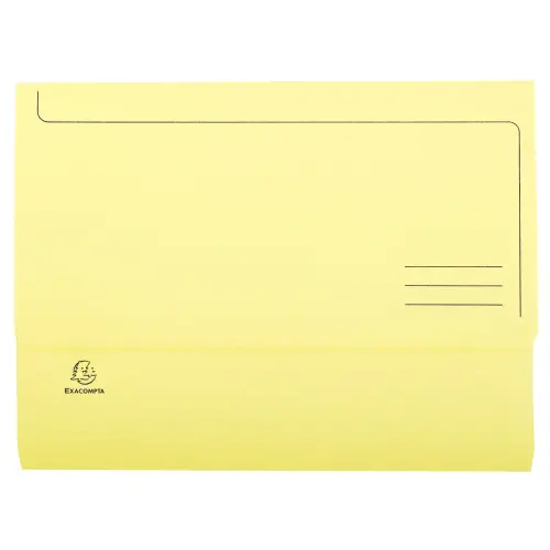 Paquet de 50 chemises poche SUPER 210 - 24,5x32,5cm - Canari - EXACOMPTA photo du produit