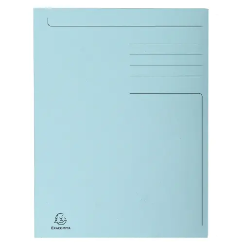 Chemise imprim&eacute;e 3 rabats Forever&reg; 280gm&sup2; - Folio - Bleu clair - EXACOMPTA photo du produit