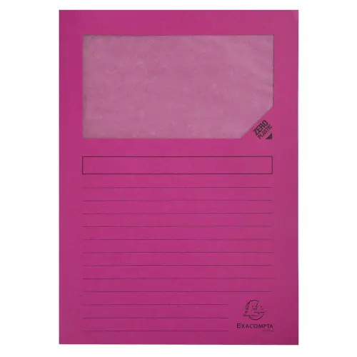 Paquet de 100 chemises à fenetre Forever® - 22x31cm - Fuchsia - EXACOMPTA photo du produit