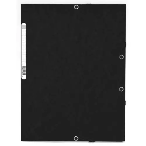 Chemise à élastique 3 rabats carte lustrée 355gm² - A4 - Noir - EXACOMPTA photo du produit