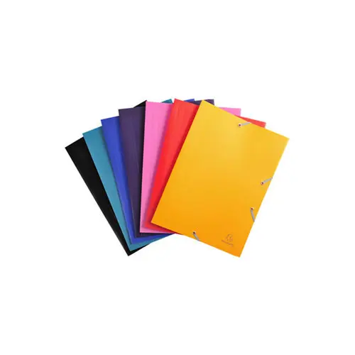 Chemise à élastiques 3 rabats polypropylène 4/10e Opaque Eco - A4 - Couleurs assorties - EXACOMPTA photo du produit