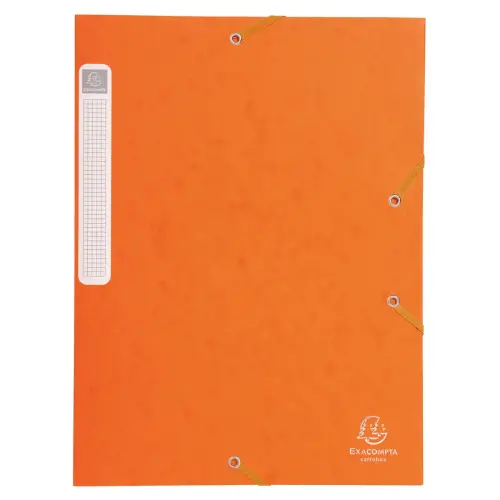 Boite de classement livrée à plat Cartobox Dos 25mm Carte lustrée - A4 - Orange - EXACOMPTA photo du produit