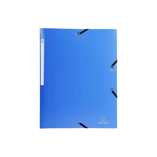 Chemise à élastiques 3 rabats PP OPAK - A4 - Couleurs assorties - EXACOMPTA photo du produit