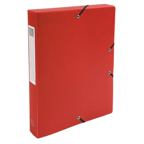 Boite de Classement Exabox Dos 40mm polypropylène 7/10e OPAK - A4 - Rouge - EXACOMPTA photo du produit