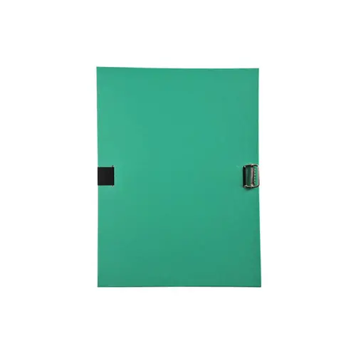 Chemise &agrave; sangle dos extensible avec rabat en pied et boucle &agrave; coulisseau crant&eacute; - polypropyl&egrave;ne - Vert - EXACOMPTA photo du produit