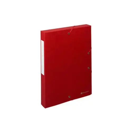 Boite de classement Exabox Dos 40mm Carte lustr&eacute;e Scotten - A4 - Rouge - EXACOMPTA photo du produit