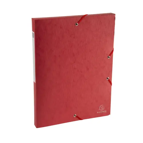 Boite de classement Exabox Dos 25mm Carte lustrée Scotten - A4 - Rouge - EXACOMPTA photo du produit