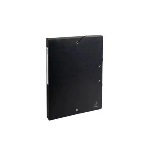 Boite de classement Exabox Dos 25mm Carte lustrée - A4 - Noir - EXACOMPTA photo du produit