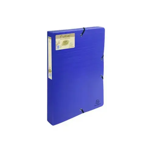Boite de classement Exabox dos 40mm polypropylène 7/10e Forever® PP - A4 - Bleu - EXACOMPTA photo du produit