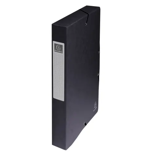 Boite de classement Exabox Dos 40mm Carte lustrée - A4 - Noir - EXACOMPTA photo du produit