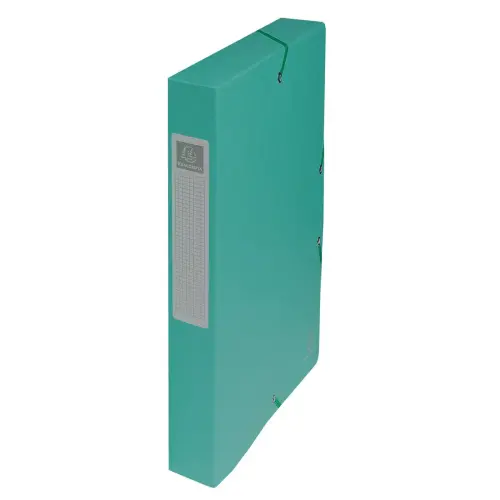 Boite de classement Exabox Dos 40mm Carte lustrée - A4 - Vert - EXACOMPTA photo du produit
