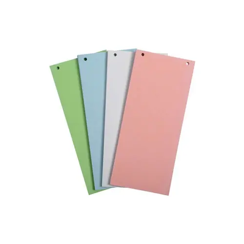 Paquet 100 fiches intercalaires horizontales unies perforées Forever - 105x240mm - Couleurs assorties - EXACOMPTA photo du produit