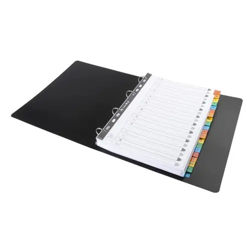 Intercalaires Imprimés alphabétiques carte blanche 160g - 20 positions - A4 - Blanc - EXACOMPTA photo du produit