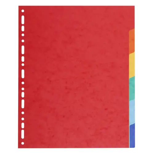 Intercalaires carte 220g 6 positions - A4 maxi - EXACOMPTA photo du produit