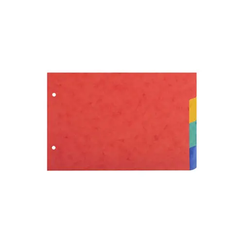 Intercalaires pour fiches bristol carte lustrée 225g/m2 4 positions - A5 148x210mm - EXACOMPTA photo du produit