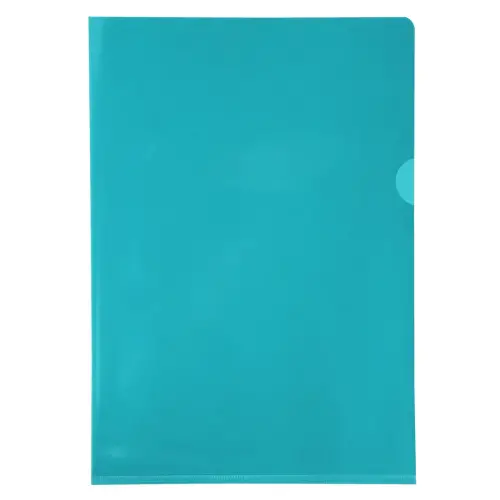 Sachet de 10 pochettes coin PVC lisse haute résistance 13/100e - A4 - Vert - EXACOMPTA photo du produit