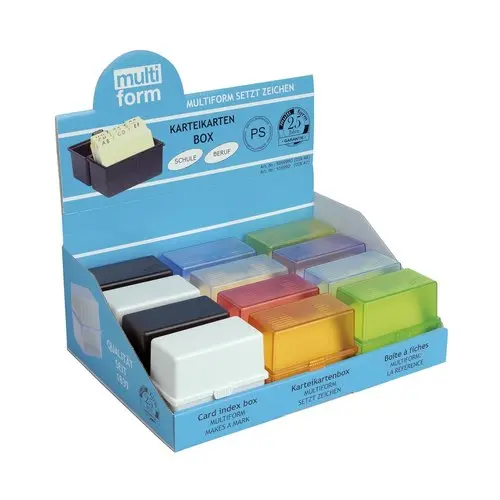 Display MEMO-BOX DIN A8 (Display = 12p.) - Couleurs assorties - EXACOMPTA photo du produit