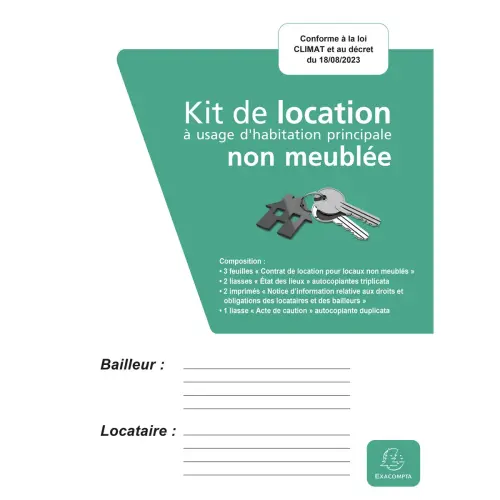 Kit location non meublée - EXACOMPTA photo du produit