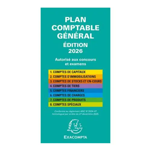 Plan comptable général avec couverture plastique 17,5x9cm - EXACOMPTA photo du produit