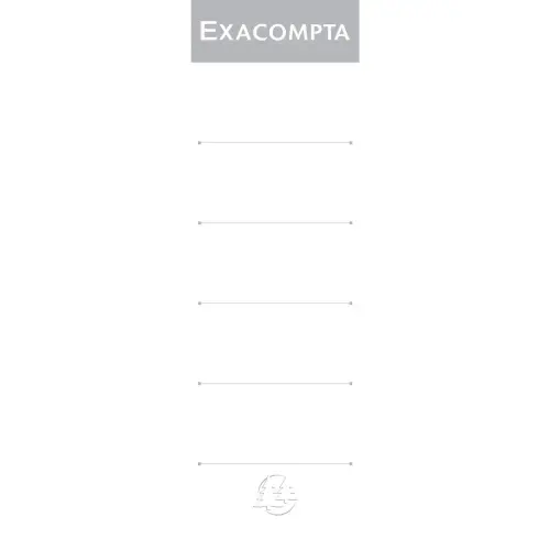 Paquet 10 &eacute;tiquettes classeur a levier dos de 80mm - Blanc - EXACOMPTA photo du produit