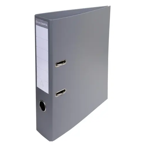 Classeur &agrave; levier PVC A4 dos de 70mm. - Gris fonc&eacute; - EXACOMPTA photo du produit