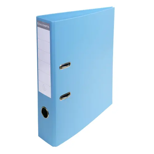 Classeur à levier PVC A4 dos de 70mm. - Bleu clair - EXACOMPTA photo du produit