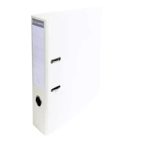 Classeur à levier PVC A4 dos de 70mm. - Blanc - EXACOMPTA photo du produit