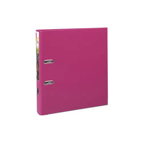 Classeur à levier Prem'Touch intérieur et extérieur en polypropylène - Dos 50mm - A4 maxi. - Framboise - EXACOMPTA photo du produit