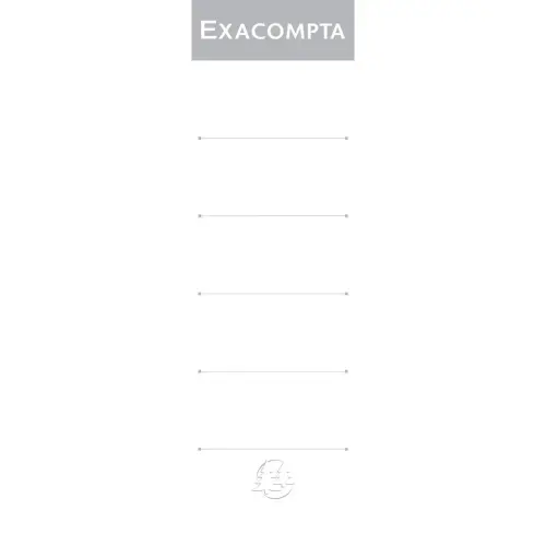 Paquet de 10 &eacute;tiquettes autocollantes pour classeur a levier dos de 80mm - Blanc - EXACOMPTA photo du produit