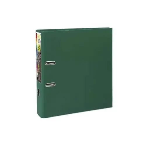 Classeur à levier Prem'Touch intérieur et extérieur en polypropylène - Dos 80mm - A4 maxi. - Vert foncé - EXACOMPTA photo du produit