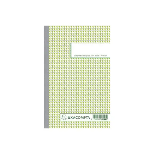Manifold quadrillé 5x5 21x13,5cm 50 feuillets dupli autocopiants - EXACOMPTA photo du produit