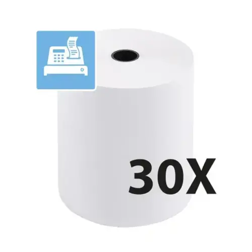 Bobine pour tickets de caisse 80x80 mm - 1 pli thermique 55g/m2 sans BPA. - EXACOMPTA photo du produit