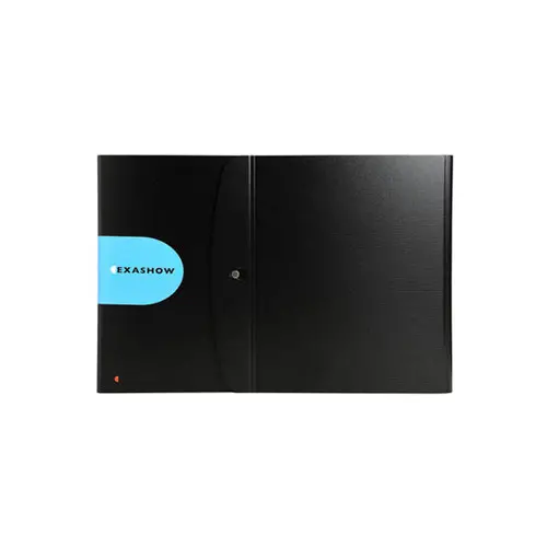 Classeur de présentation Exashow en polypropylène 4 anneaux 30mm Exactive® - A3 - Noir - EXACOMPTA photo du produit