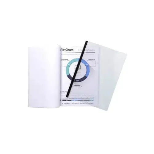 Sachet de 10 chemises de présentation pour relier avec Serodo PVC lisse 20x100e - A4 - Cristal - EXACOMPTA photo du produit