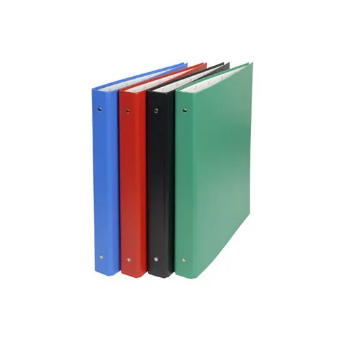 Classeur rembordé PVC 4 anneaux 30mm - A4 maxi 24x32cm - Couleurs assorties - EXACOMPTA photo du produit